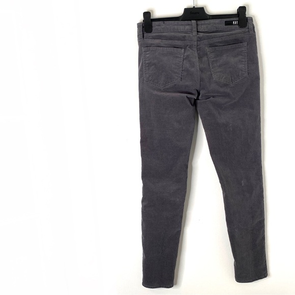 Kut from the Kloth Grey Corduroy Diana Skinny Pants - Picture 6 of 10